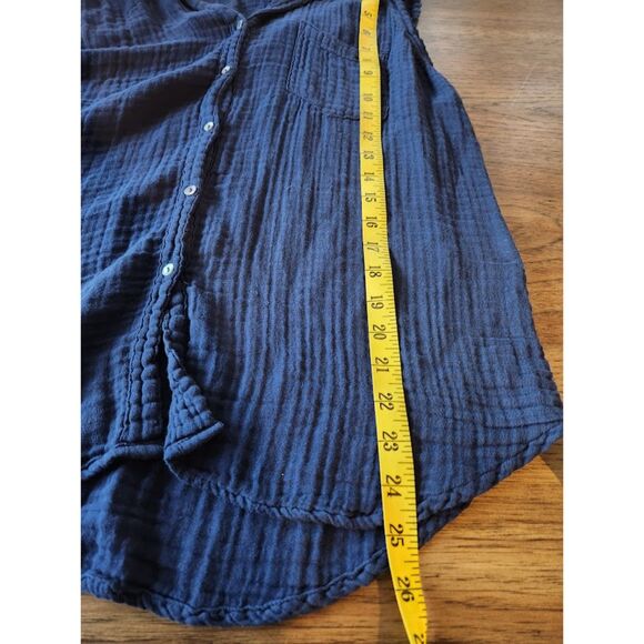 Michael Stars Monique Button Down Cotton Tank Top | Size M - Picture 8 of 8